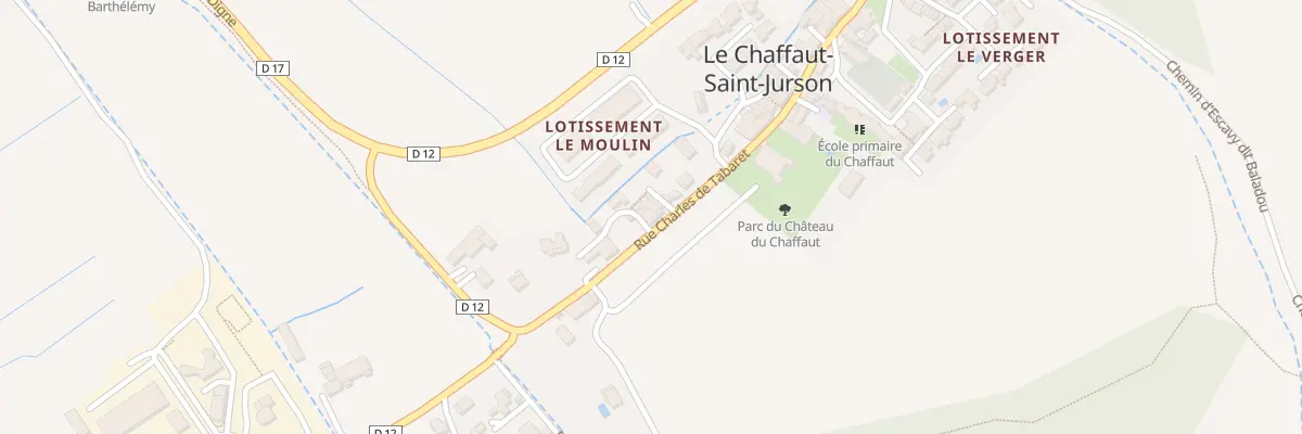 Plan du 5005 Rue Charles de Tabaret au Chaffaut-Saint-Jurson