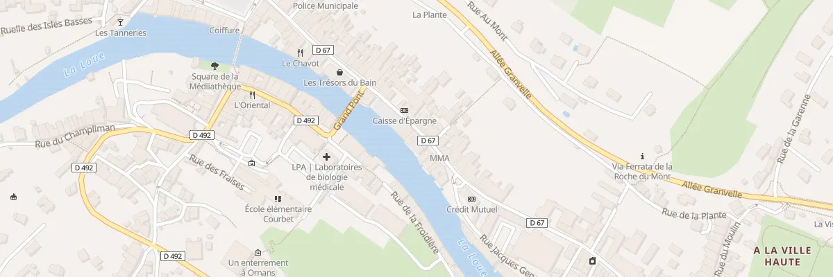 Plan du 58 Rue Pierre Vernier à Ornans