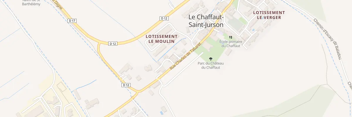 Plan du 5006 Saint Barthelemy au Chaffaut-Saint-Jurson