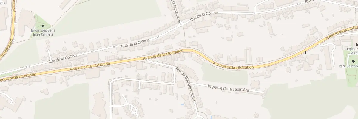 Plan du 341 Av de la Libération à Nancy
