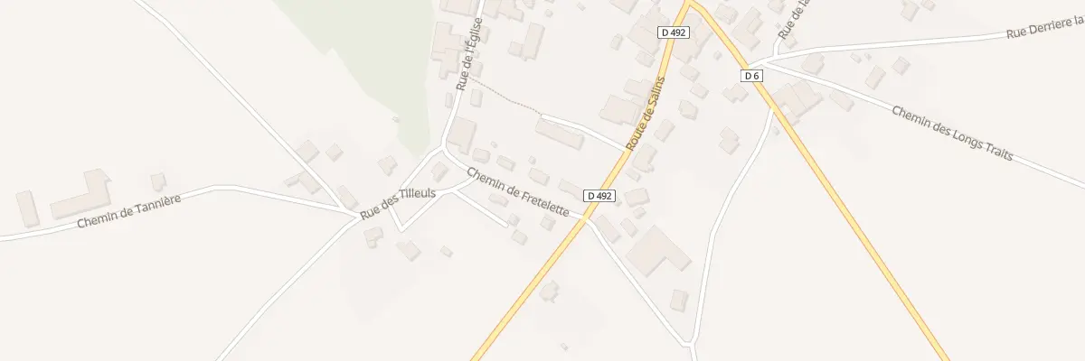 Plan du 2 Rue des Tilleuls à Chantrans