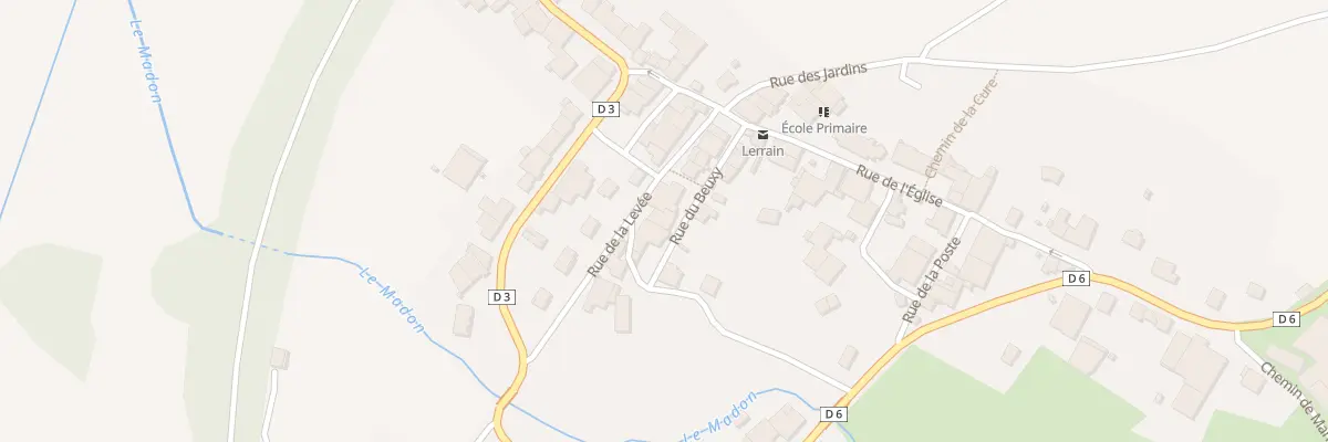 Plan du 6 Rue de la Levée à Lerrain