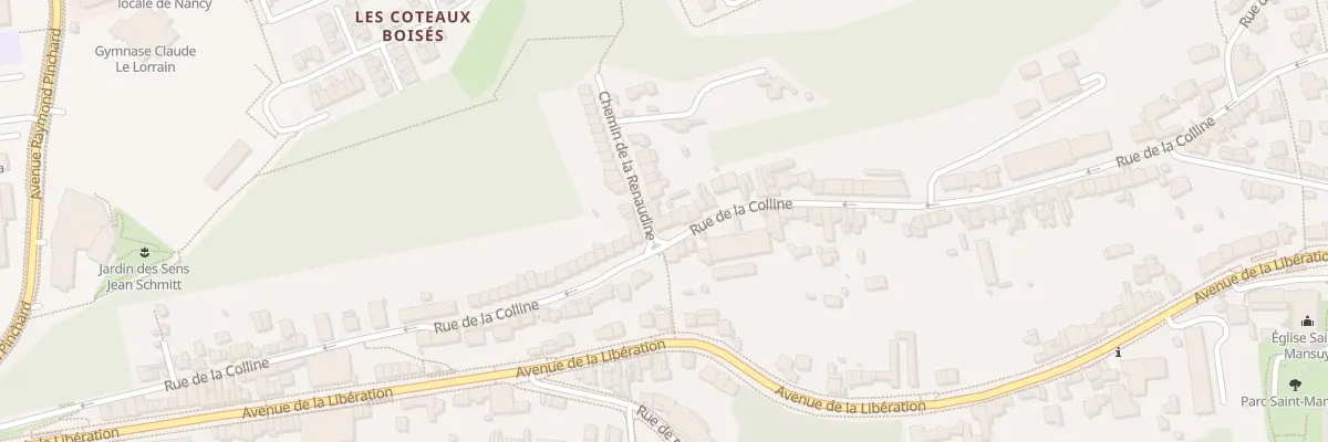 Plan du 134 Rue de la Colline à Nancy