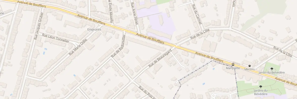 Plan du 157 Av de Boufflers à Nancy