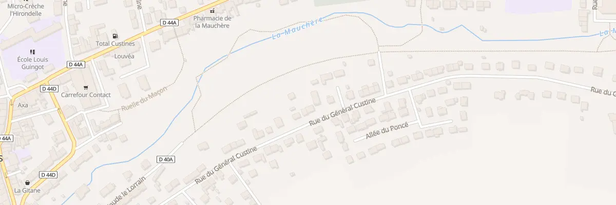 Plan du 31 Rue du Général Custine à Custines