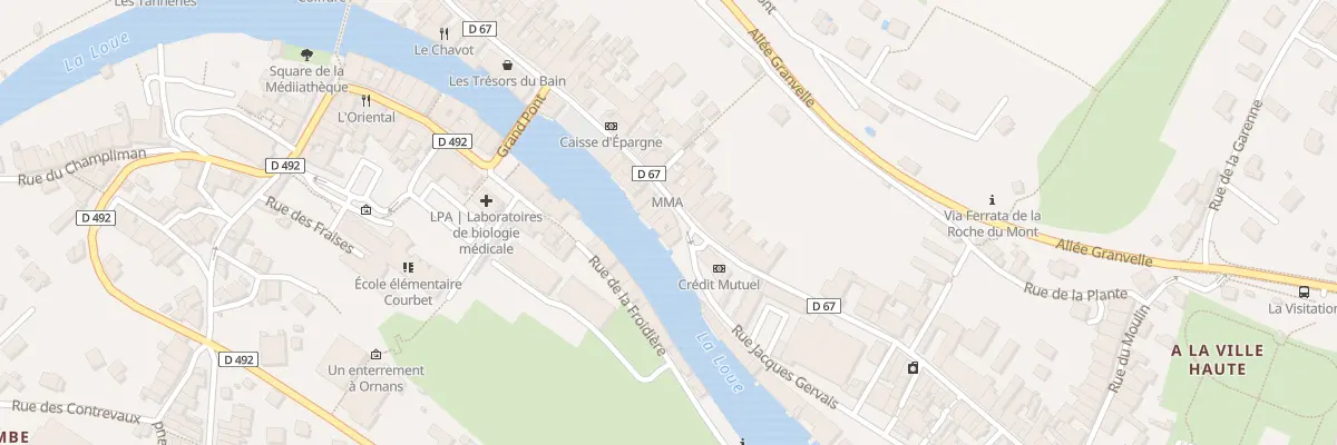 Plan du 74 Rue Pierre Vernier à Ornans