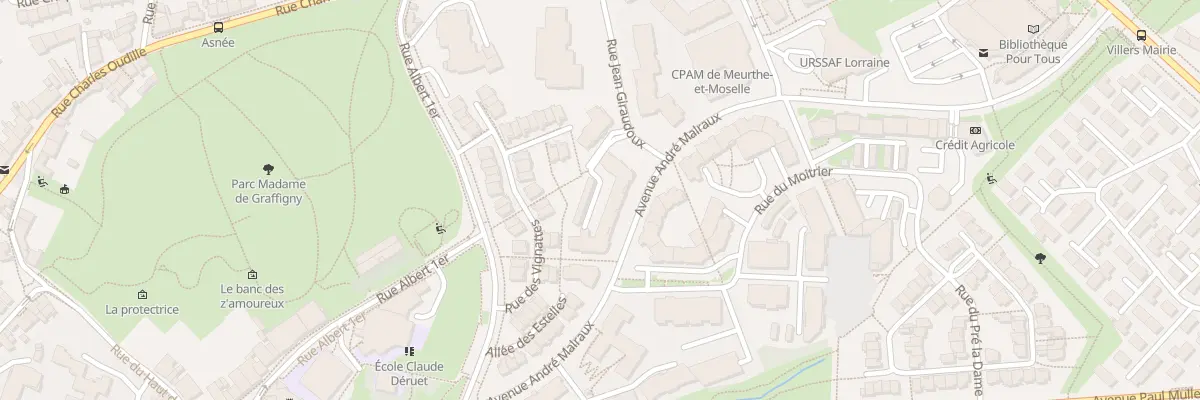 Plan du 434 Av André Malraux à Villers-lès-Nancy