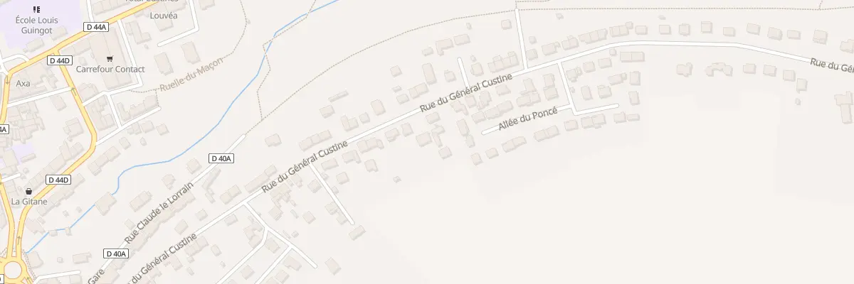 Plan du 74 Rue du Général Custine à Custines