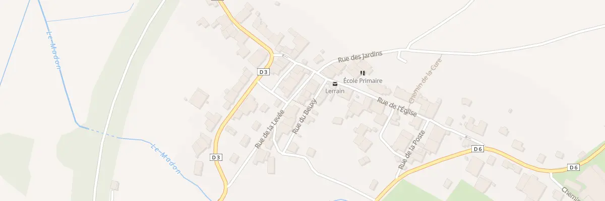 Plan du 10 Rue de la Levée à Lerrain