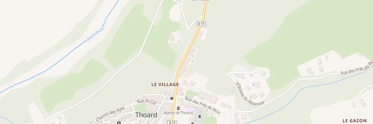 Plan du 236 Le Village à Thoard