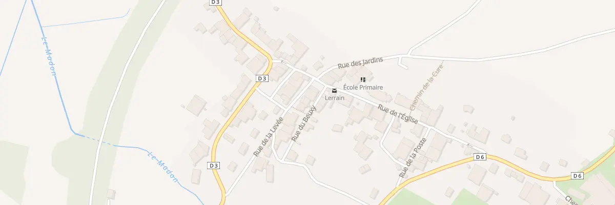 Plan du 1 Rue du Beuxy à Lerrain
