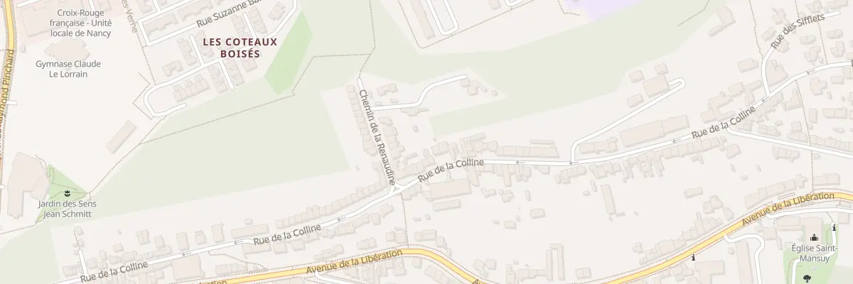 Plan du 128 Rue de la Colline à Nancy