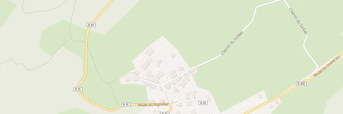 Plan du 93 Che du Rosset à Villard-d’Héry