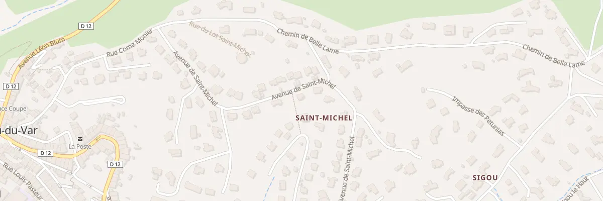 Plan du 25 Av Saint-Michel à Pierrefeu-du-Var
