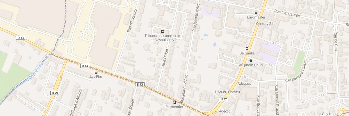 Plan du 33 Rue Didon à Vesoul