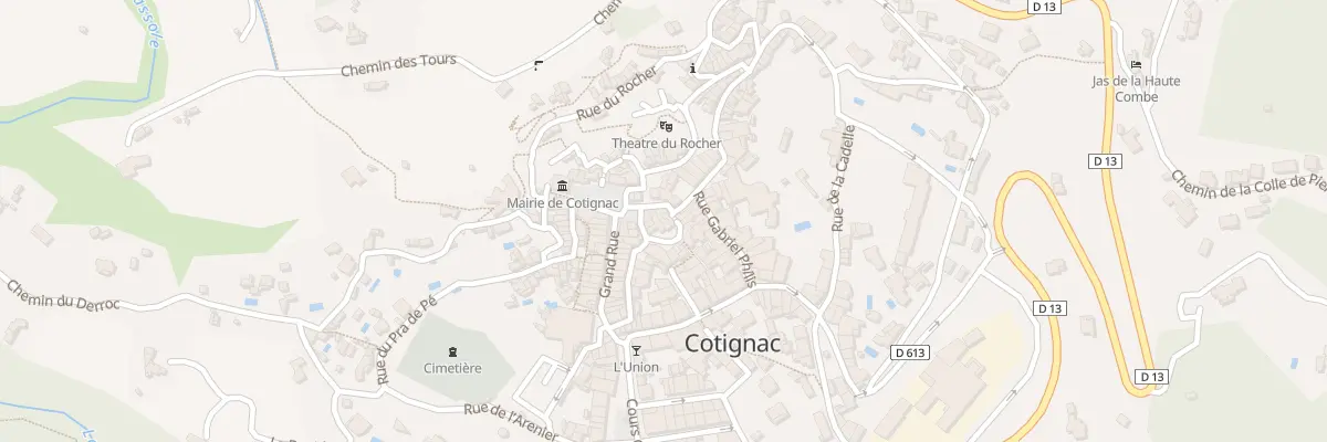 Plan du 8 Rue des Deux Places à Cotignac