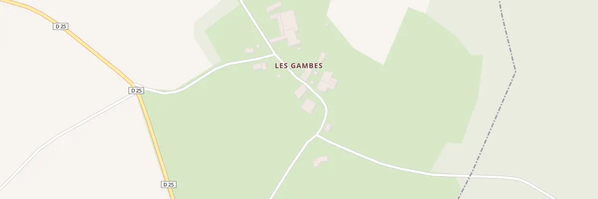 Plan du 5007 Les Gambes à Échenoz-le-Sec