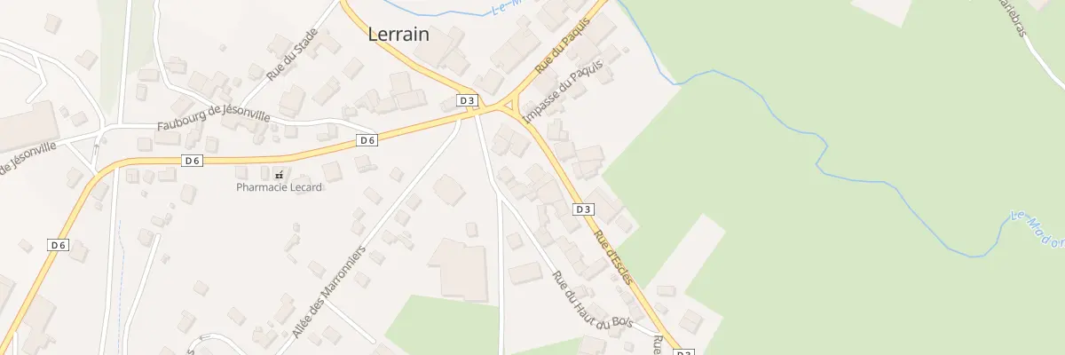 Plan du 4 Rue d’Escles à Lerrain