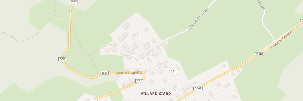 Plan du 6125 Villard Siard d’En Bas à Villard-d’Héry