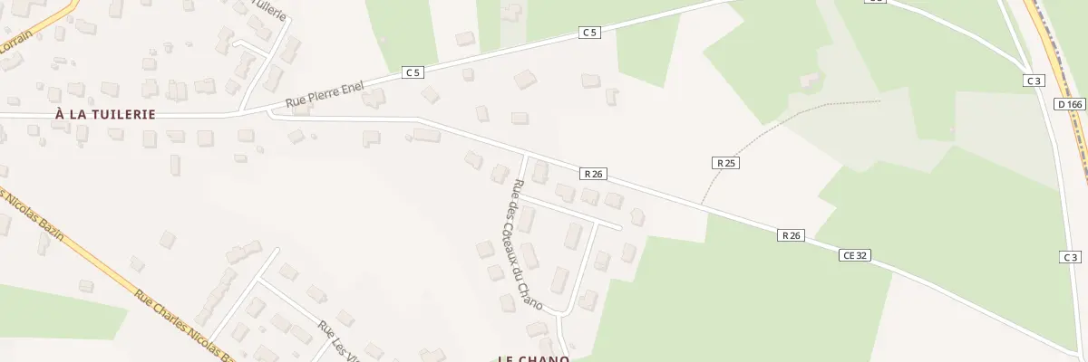 Plan du 7 Rue des Côteaux du Chano à Mirecourt