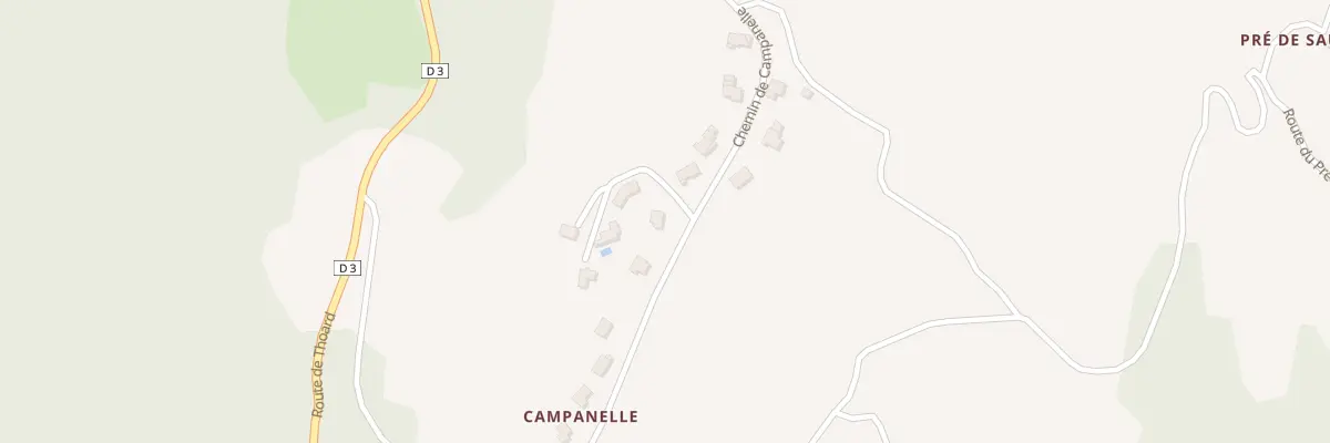 Plan du 575 Che de Campanelle à Champtercier