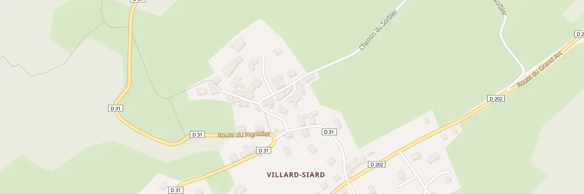 Plan du 5010 Villard Siard d’En Bas à Villard-d’Héry