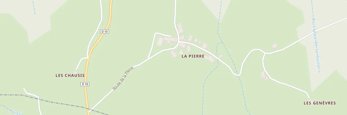 Plan de La Pierre à Saint-Eustache