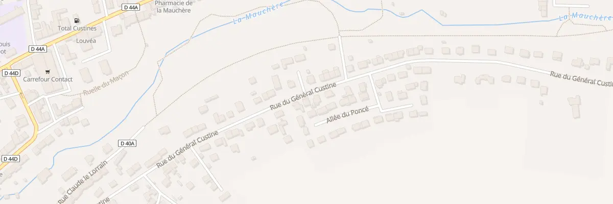 Plan du 80 Rue du Général Custine à Custines