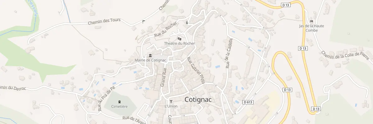 Plan du 16 Rue des Deux Places à Cotignac