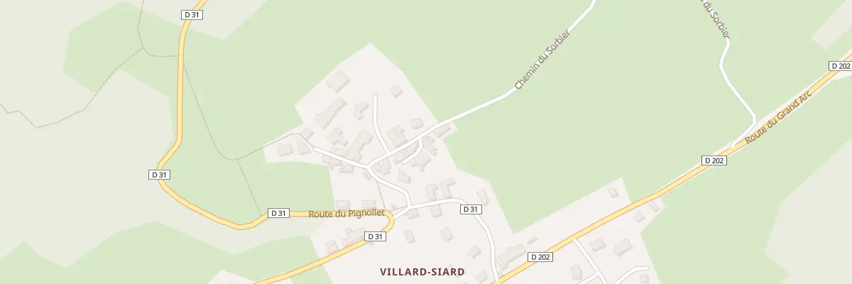 Plan du 50 Che du Sorbier à Villard-d’Héry