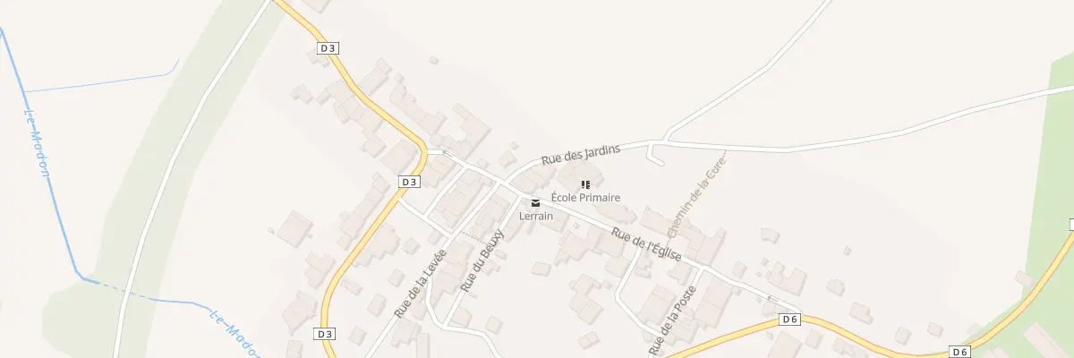 Plan du 7 Rue de l’Eglise à Lerrain