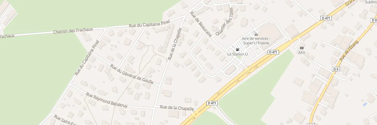 Plan du 15 Rue des Champs Charbon à Frasne