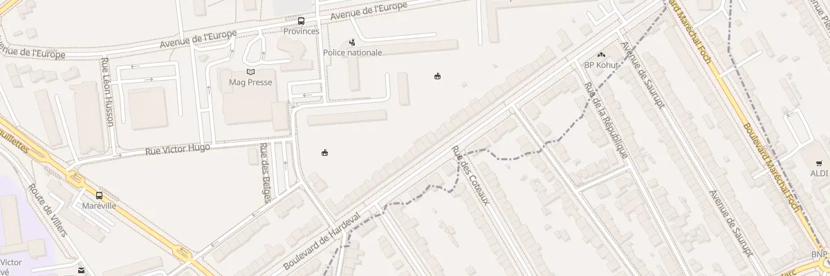 Plan du 60 Bd de Hardeval à Laxou