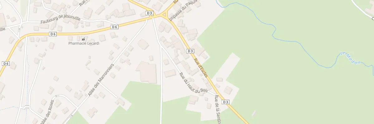 Plan du 9 Rue du Haut du Bois à Lerrain