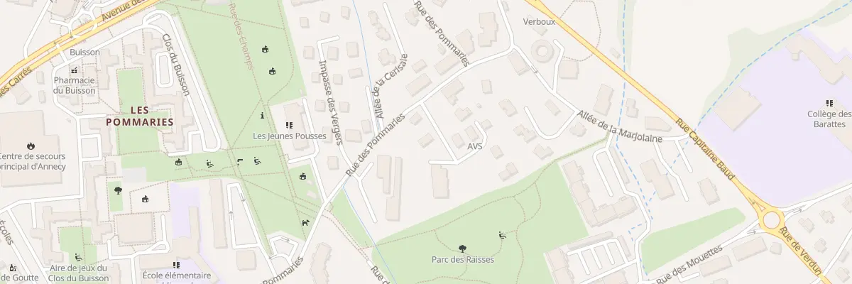 Plan du 38 Rue des Pommaries à Annecy