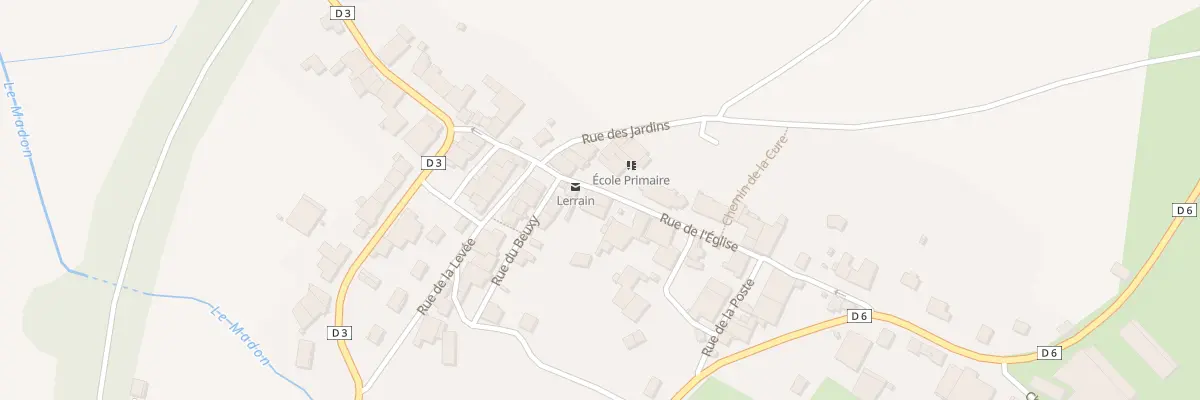 Plan du 10 Rue de l’Eglise à Lerrain