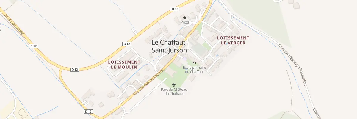 Plan du 5060 Le Village au Chaffaut-Saint-Jurson