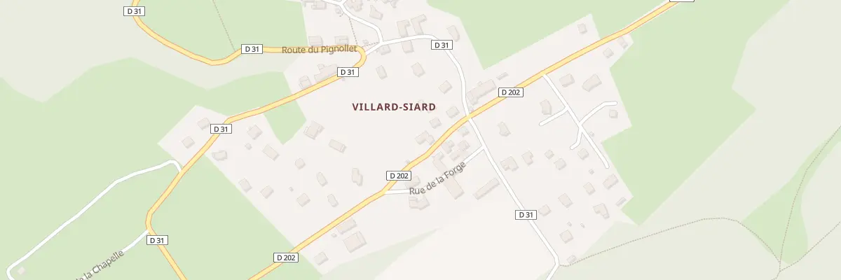 Plan du 5025 Villard Siard d’En Haut à Villard-d’Héry