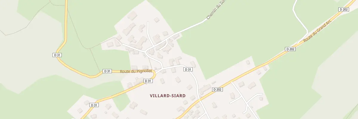 Plan du 5014 Villard Siard d’En Bas à Villard-d’Héry