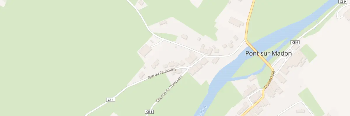Plan du 16 Rue du Faubourg à Pont-sur-Madon