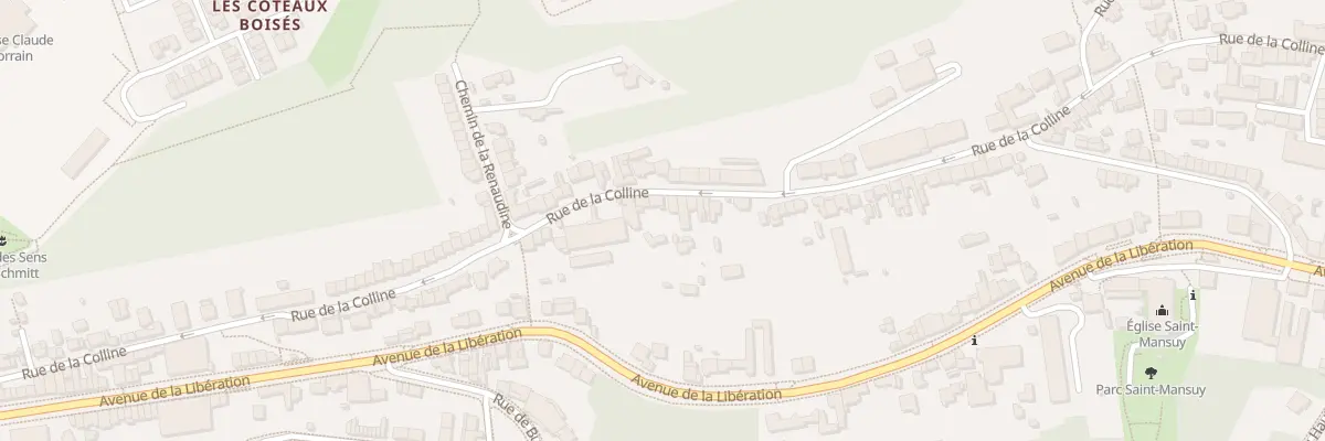Plan du 129 Rue de la Colline à Nancy