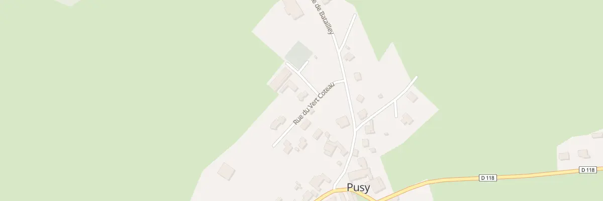 Plan du 1 Imp du Rouchot à Pusy-et-Épenoux