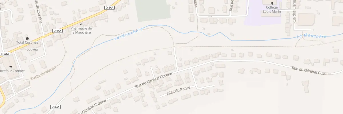 Plan du 51 Rue du Général Custine à Custines