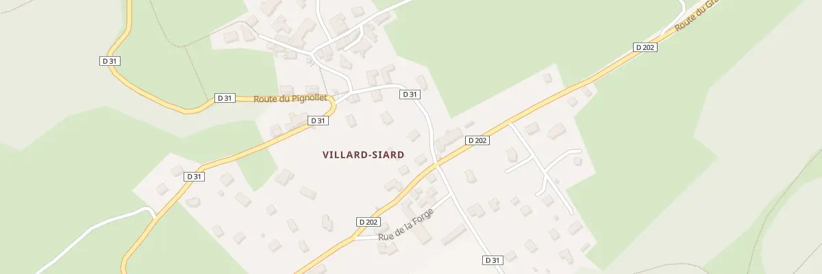 Plan du 6119 Villard Siard d’En Haut à Villard-d’Héry
