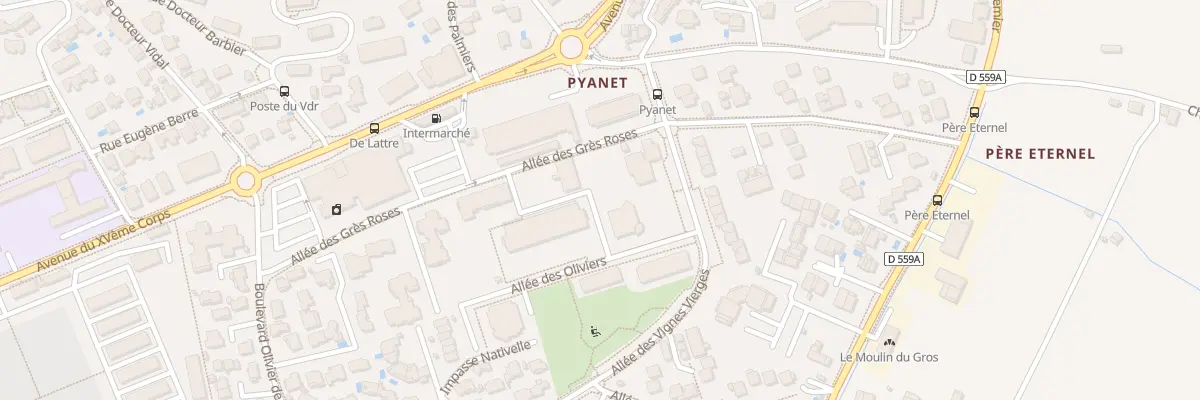 Plan du 9004 All des Oliviers à Hyères
