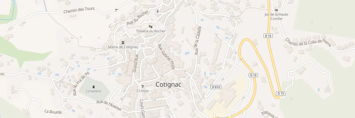 Plan du 5072 Rue Gabriel Philis à Cotignac