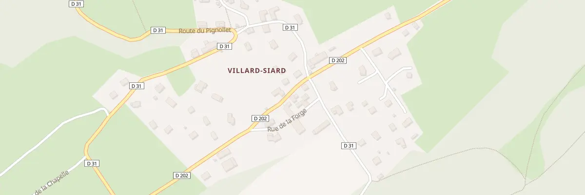 Plan du 5077 Villard Siard d’En Haut à Villard-d’Héry