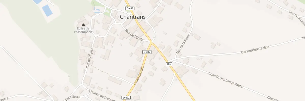 Plan du 1 Rte de Salins à Chantrans