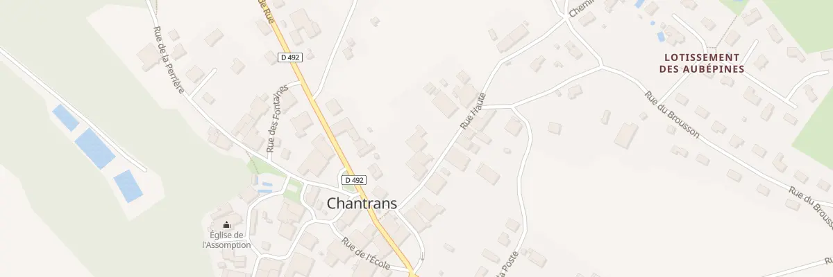 Plan du 7 Rue Haute à Chantrans