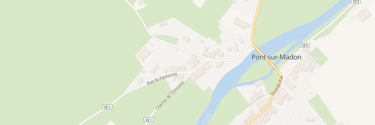 Plan du 14 Rue du Faubourg à Pont-sur-Madon